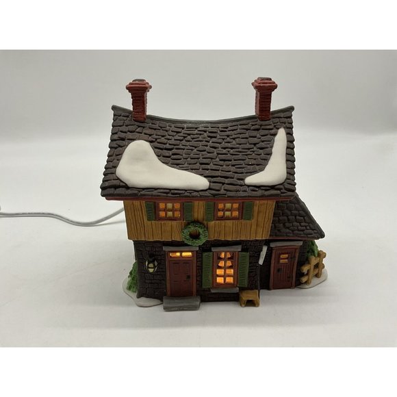 Dept 56 Heritage Village Collection "Ichabod Crane's Cottage" Retired Porcelain - Picture 11 of 16